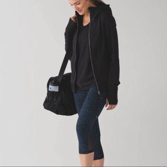 Lululemon Free Runner Crop (19") Shatter Weave Desert Teal Alberta Lake … - Picture 2 of 12